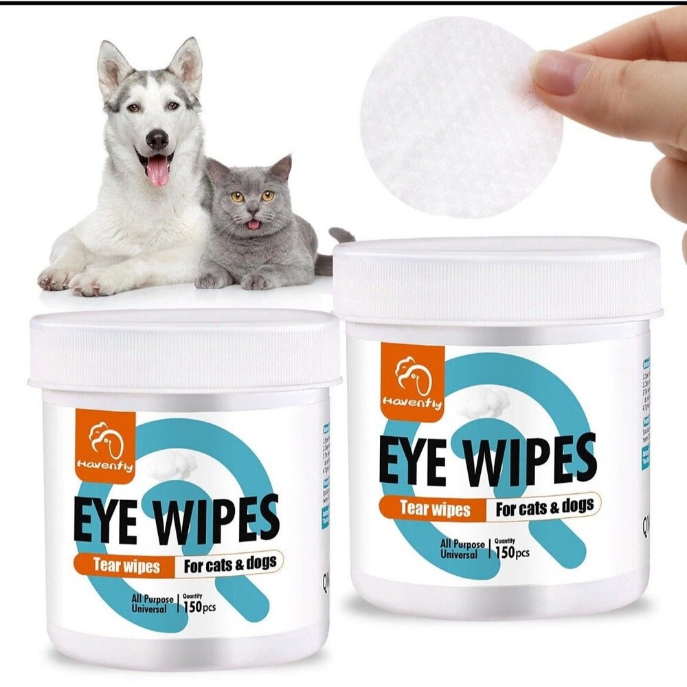 Havenfly Dog Ear Wipes, Eye Wipes for Cats, Dog Tear Stain Remover Wipes, Pet